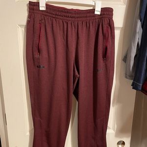 Nike LeBron Dri-Fit Joggers sz XL Maroon